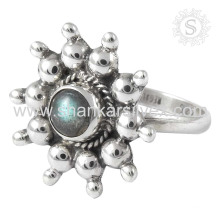 Scenic Labradorite Gemstone Silver Ring atacado 925 Sterling Silver Jewelry Indian Handmade Jóias De Prata